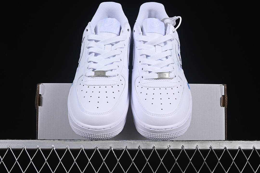 Nike [DD8959-100]-[AIR FORCE 1 07 LOW WHITE/BLUE/RED/GREY]-[WOMAN:36-39]-[MAN:40-45] - Image 13