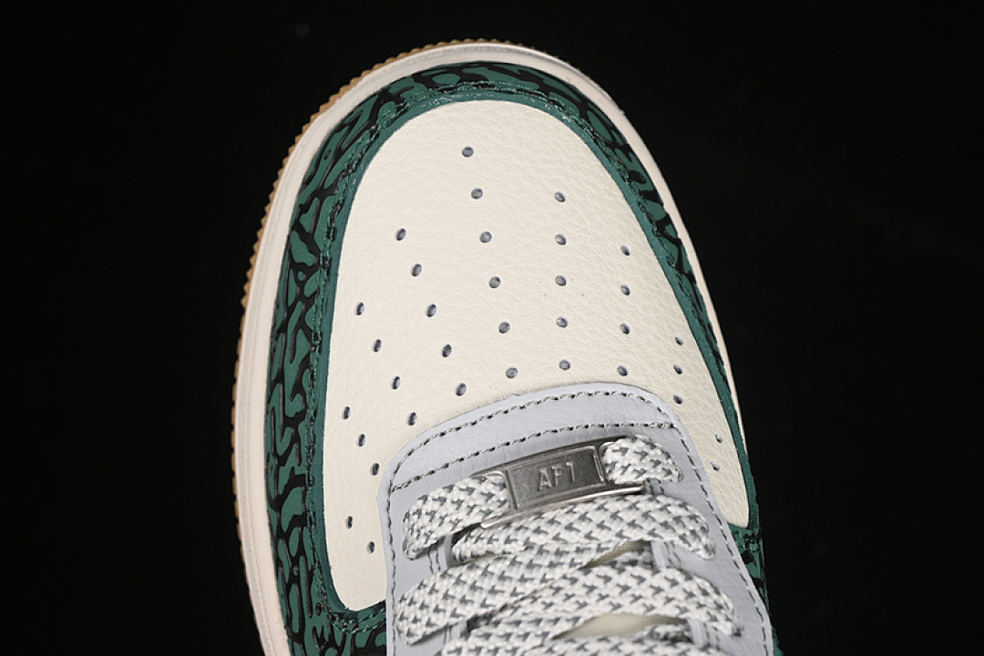 Nike [ZH2598-306]-[AIR FORCE 1 07 LOW LV WHITE/GREY/GREEN]-[WOMAN:36-39]-[MAN:40-45] - Image 10