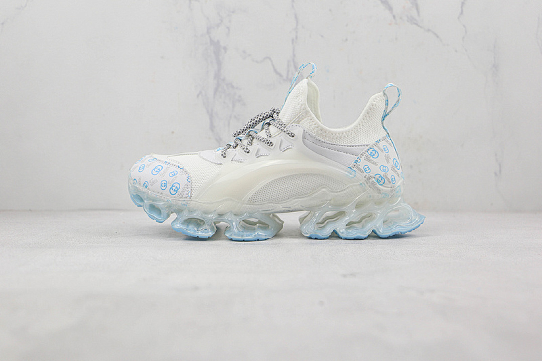 Unbranded [GU*CCI CASUAL SHOES WHITE/WHITE/SKY BLUE]-[MAN:39-44], photo 1