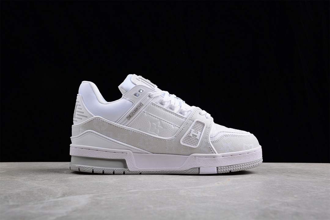 Louis Vuitton [L*V 2022 TRAINER SNEAKERS WHITE/WHITE/LIGHT GREY]-[WOMAN:36-39]-[MAN:40-46] - Image 11