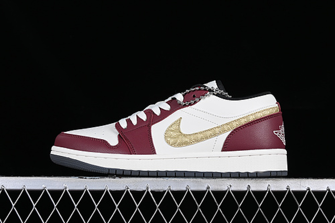Jordan [FJ6372-100]-[JORDAN SPIZIKE LOW YEAR OF THE DRAGON WHITE/GOLD/RED]-[WOMAN:36-39]-[MAN:40-45], photo 1
