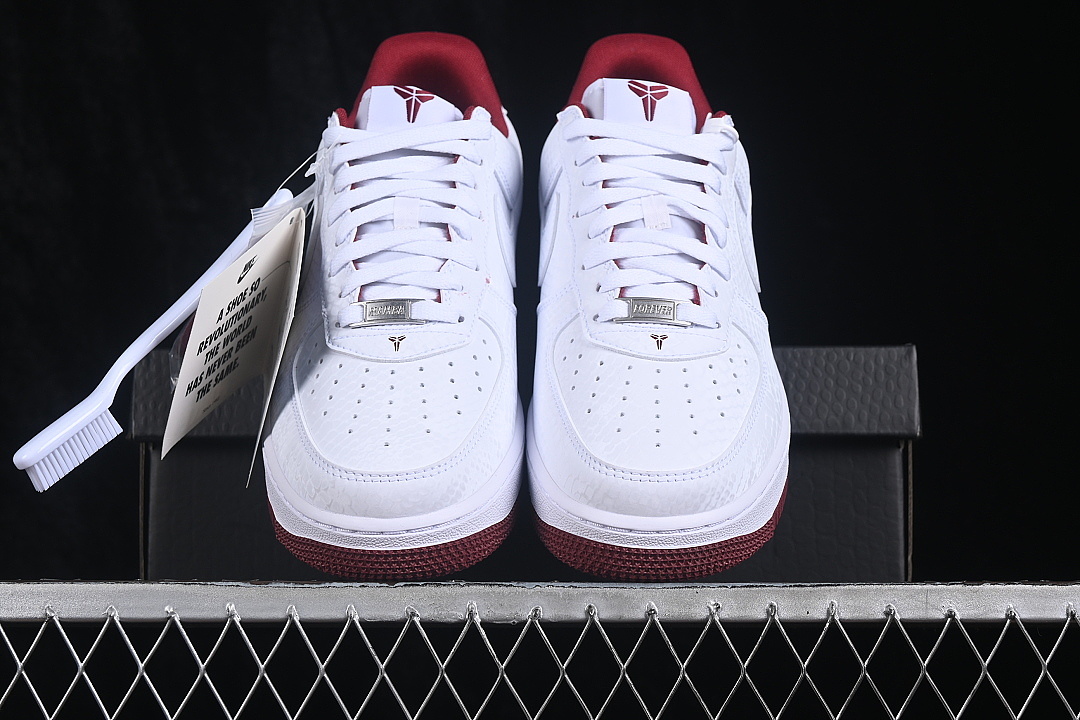 Nike [IB0018-101]-[AIR FORCE 1 07 LOW CASUAL SNEAKERS WINE RED/WHITE]-[WOMAN:36-39]-[MAN:40-45] - Image 12