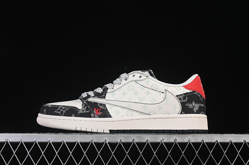 Jordan TRAVIS SCOTT X AIR Jordan 1 LOW AJ1 BLACK/WHITE/RED · CX5050-Y28, photo 1