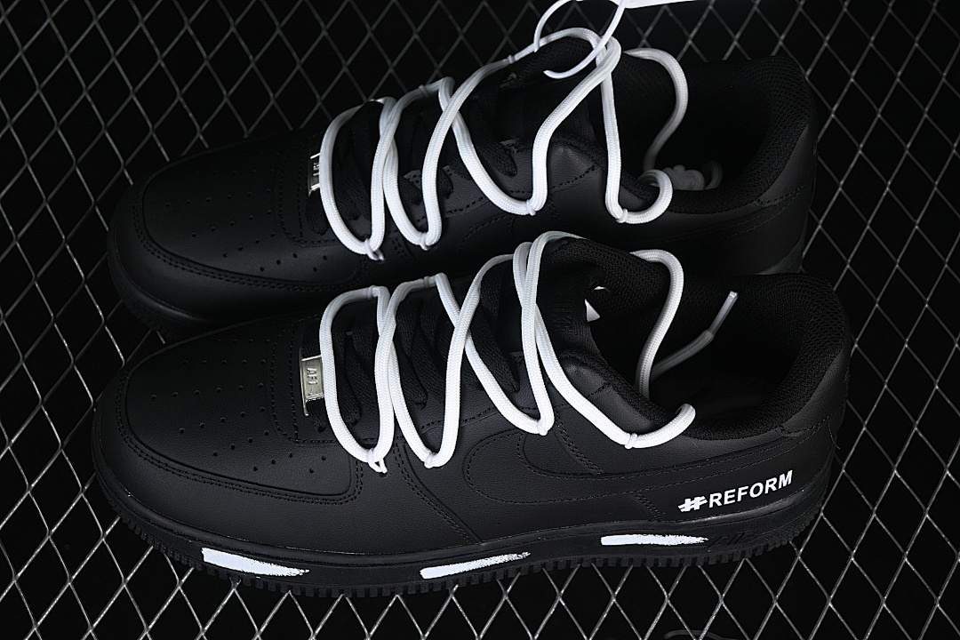 Nike [DB2024-010]-[AIR FORCE 1 07 LOW CASUAL SNEAKERS BLACK/WHITE]-[WOMAN:36-39]-[MAN:40-45] - Image 10