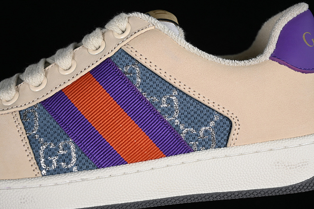 Gucci [9Y9209443]-[GU*CCI DISTRESSED SCREENER SNEAKER WHITE/BROEN/PURPLE/RED/GREEN]-[WOMAN:35-40] - Image 8