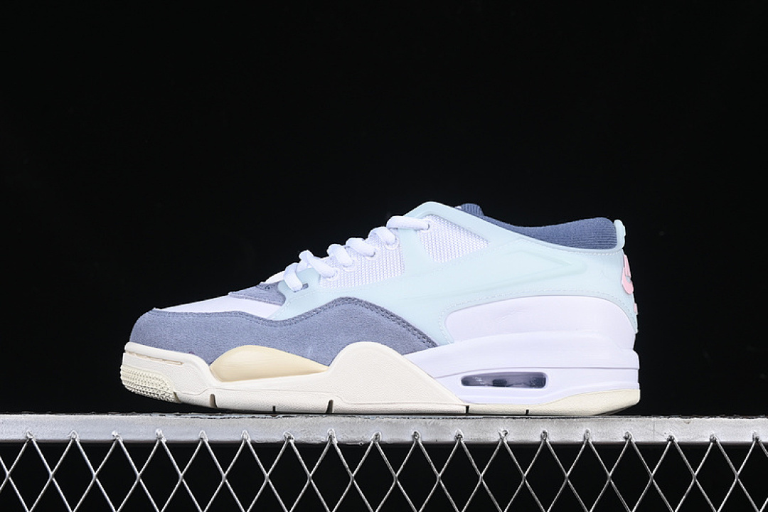 Jordan [FQ7939-101]-[AIR JORDAN 4 REMASTERED WHITE/PRISM PINK/DIFFUSED BLUE/ASHEN SLATE/FOOTBALL (GREY]), photo 1