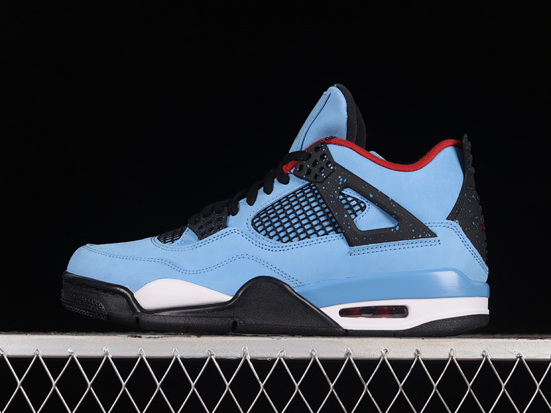 Jordan [308497-406]-[TRAVIS SCOTT X AIR JORDAN 4 RETRO CACTUS JACK UNIVERSITY BLUE/VARSITY RED-BLACK], photo 1