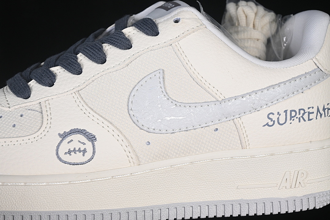 Nike [DW8806-009]-[AIR FORCE 1 07 LOW CASUAL SNEAKERS GREY/BEIGE]-[WOMAN:36-39]-[MAN:40-45] - Image 7