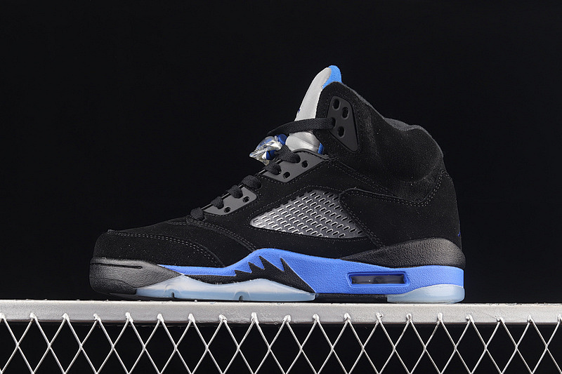 Jordan AIR Jordan 5 RETRO BLACK/RACER BLUE/REFLECTIVE SILVER · CT4838-004, photo 1