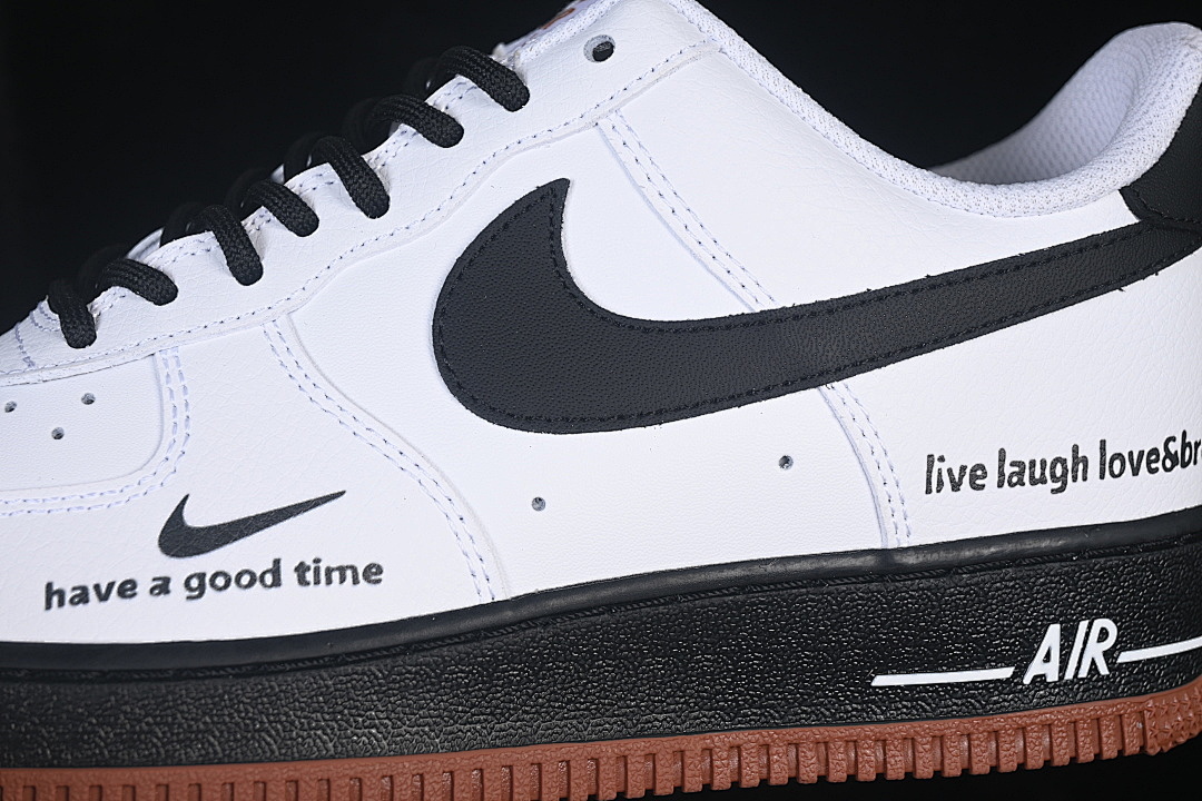 Nike [ZH0316-161]-[AIR FORCE 1 07 LOW CASUAL SNEAKERS WHITE/BLACK/WHITE]-[WOMAN:36-39]-[MAN:40-45] - Image 9