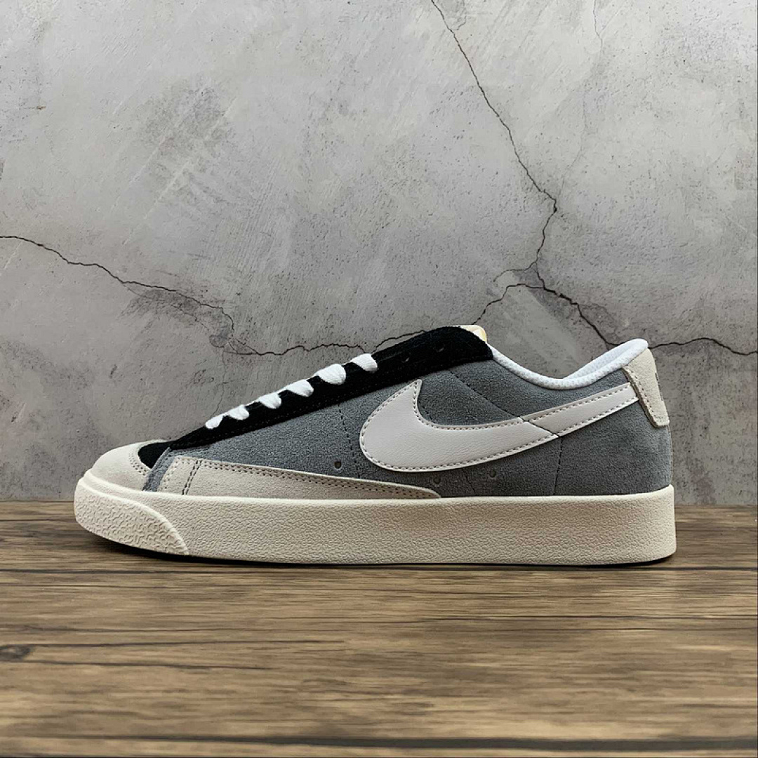Unbranded [BQ1167-009]-[BLAZER LOW QS CARBONE GREY/LIGHT GREY-BLACK]-[WOMAN:36-39]-[MAN:40-44], photo 1