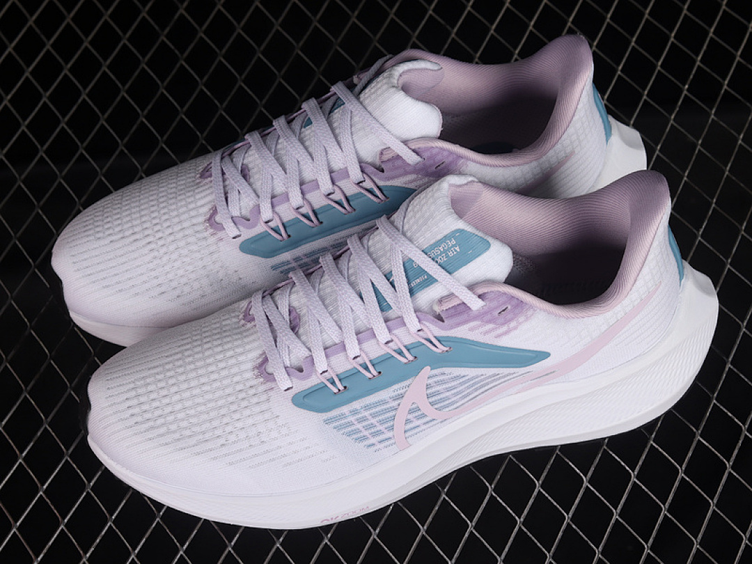 Nike [DZ4445-100]-[AIR ZOOM PEGASUS 39 WHITE/CERULEAN/BLACK/DOLL]-[WOMAN:36-39]-[MAN:40-46] - Image 10