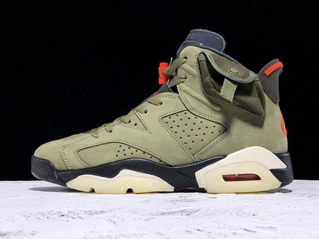 Jordan [CN1084-200]-[TRAVIS SCOTT X AIR JORDAN 6 MEDIUM OLIVE/BLACK/UNIVERSITY (RED]), photo 1