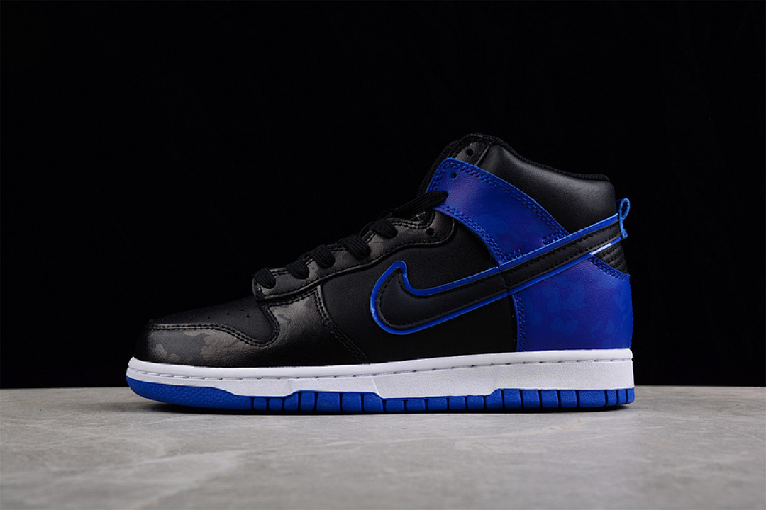 Unbranded [DD3359-001]-[SB DUNK HIGH RETRO SE CAMO BLACK/BLACK/WHITE/HYPER ROYAL]-[WOMAN:36-47.5], photo 1