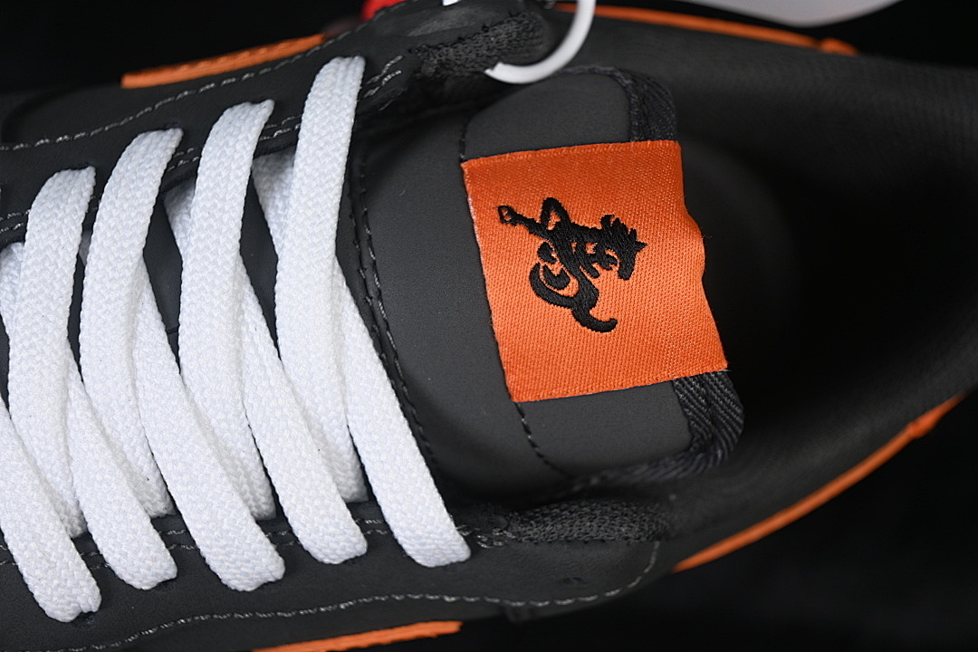 Nike [XY9025-004]-[AIR FORCE 1 07 LOW CASUAL SNEAKERS BLACK/ORANGE]-[WOMAN:36-39]-[MAN:40-45] - Image 9