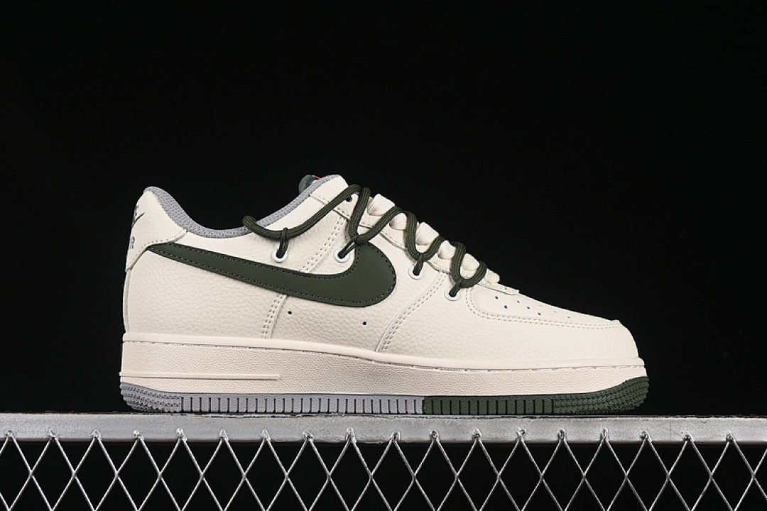 Nike [DM6868-070]-[AIR FORCE 1 07 LOW SUPREME GREY/BLACK/GREEN/BEIGE]-[WOMAN:36-39]-[MAN:40-45] - Image 16
