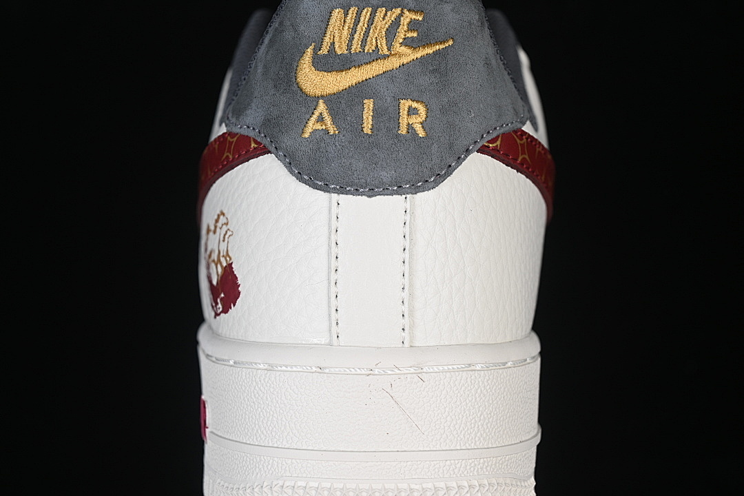 Nike [NH0601-507]-[AIR FORCE 1 07 LOW CASUAL SNEAKERS WHITE/RED/GREY/GOLD]-[WOMAN:36-39]-[MAN:40-45] - Image 7