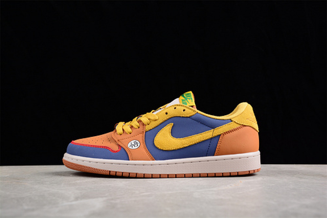 Jordan AIR Jordan 1 RETRO LOW GOKU YELLOW/ORANGE/BLUE · DM7866-892, photo 1