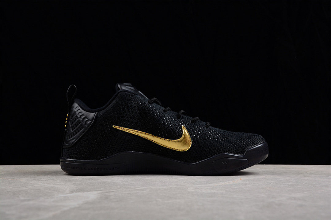 Nike [869459-001]-[KOBE 11 ELITE LOW FADE TO BLACK BLACK/BLACK/GOLD]-[MAN:40-46] - Image 12