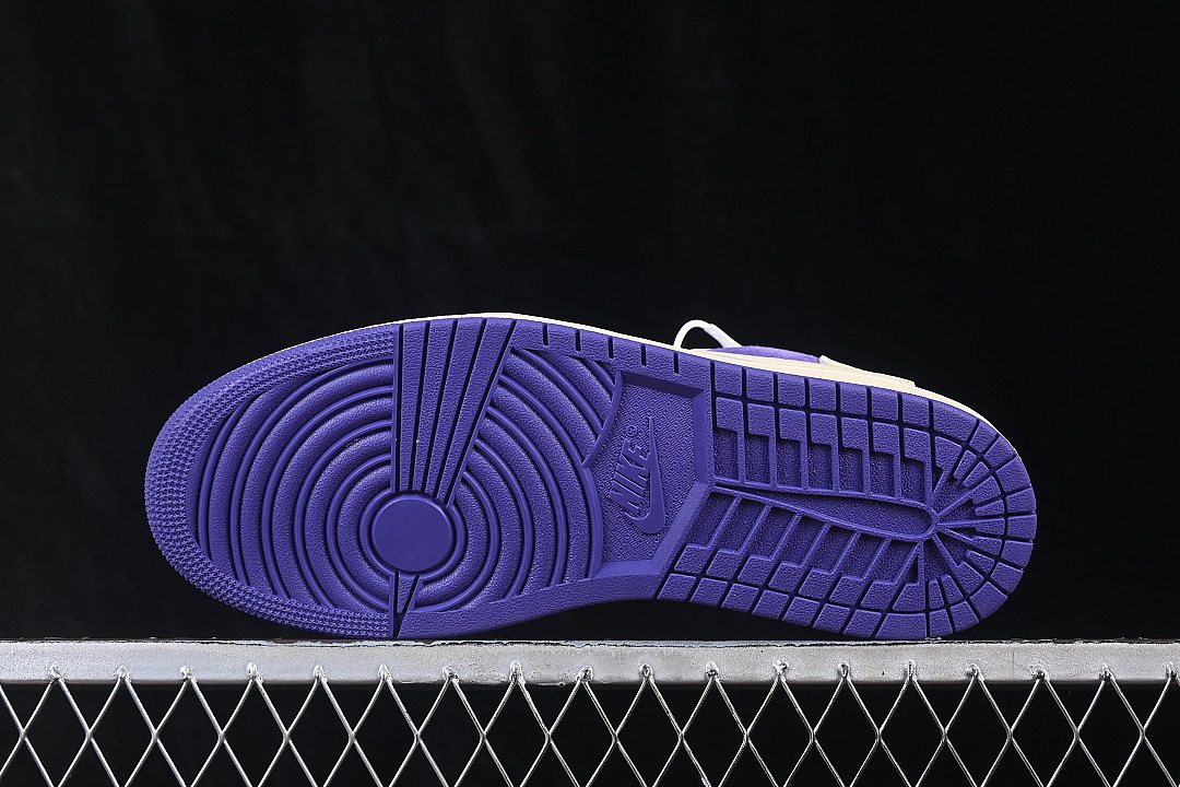 Jordan [DM7866-117]-[AIR JORDAN 1 LOW OG AJ1 INVERTED HOOK PURPLE/BEIGE]-[WOMAN:36-39]-[MAN:40-47.5] - Image 14