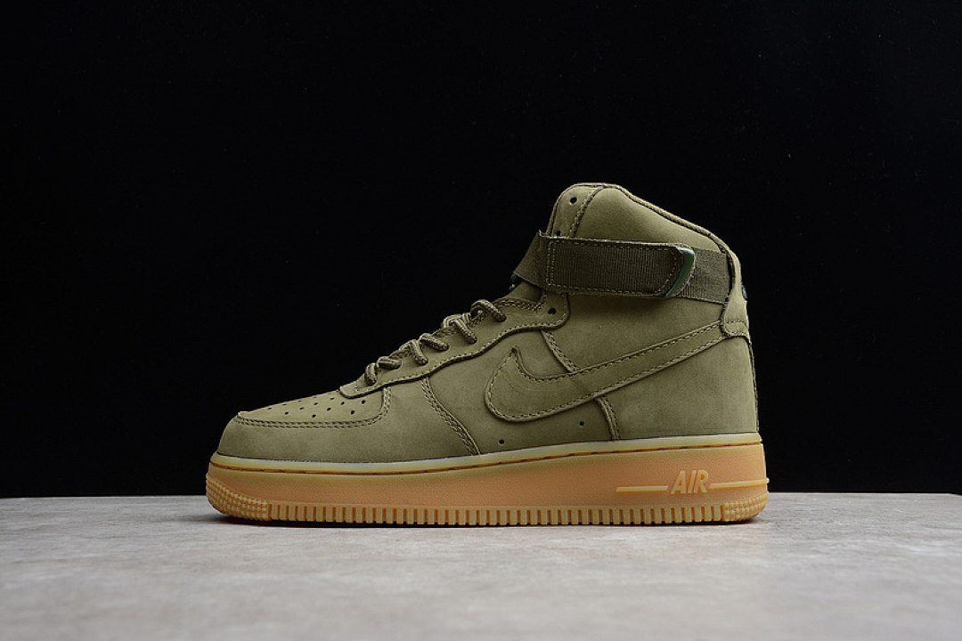 Nike Nike AIR FORCE 1 MID MEDIUM OLIVE/GUM LIGHT BROWN/BLACK-MEDIUM OLIVE · 922066-202, photo 1