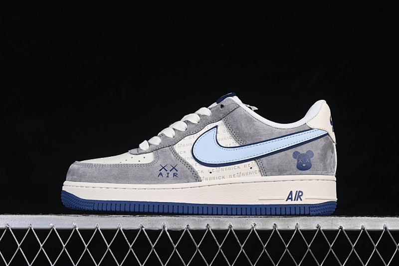 Nike Nike AIR FORCE 1 07 LOW WHITE/GREY/BLUE · XD9314-610, photo 1