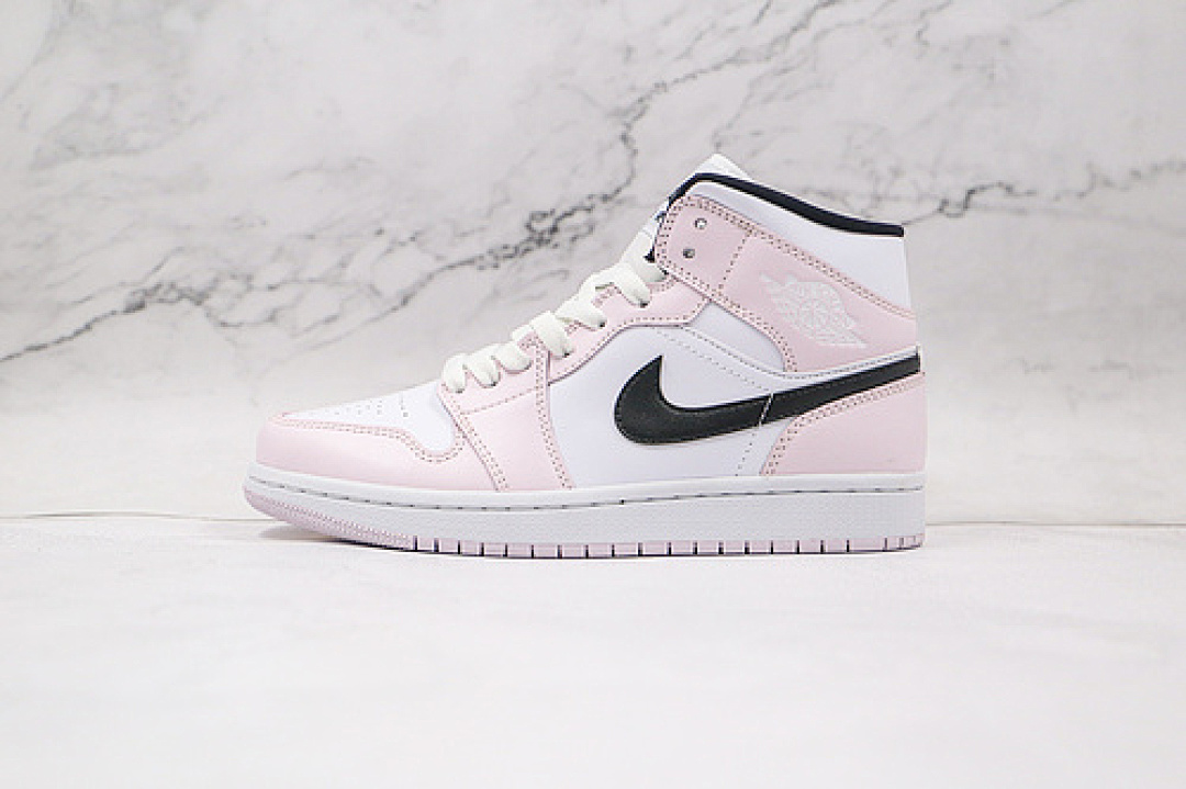 Jordan [BQ6472-500]-[AIR JORDAN 1 MID BARELY ROSE ROSE/WHITE/BLACK]-[WOMAN:36-40], photo 1