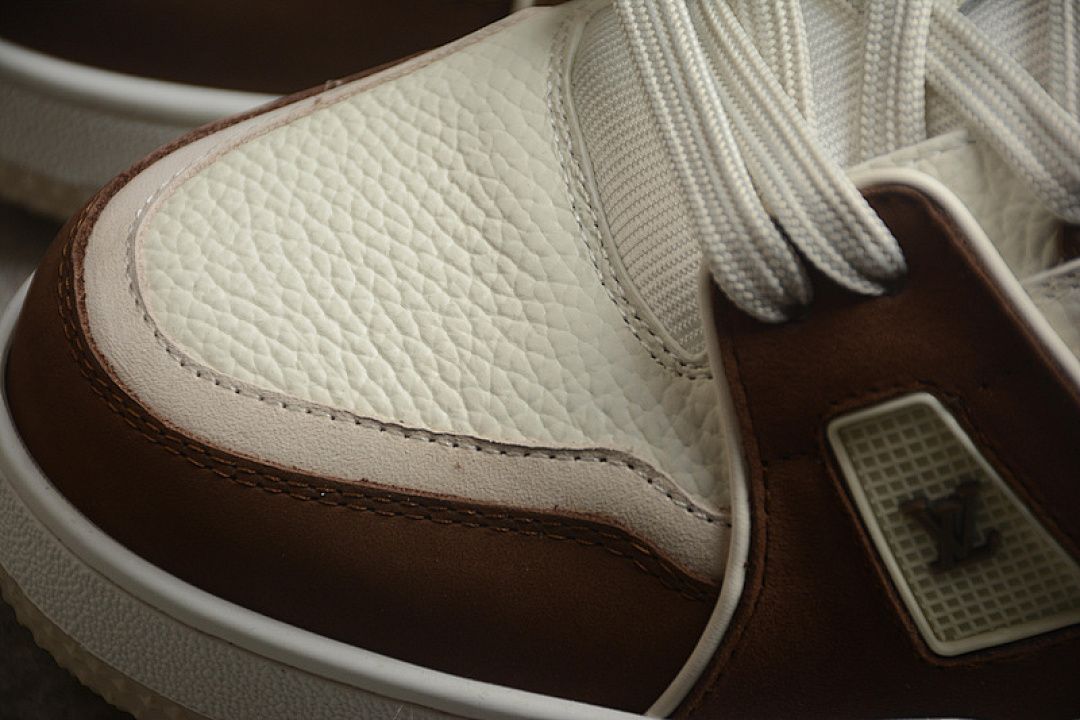 Louis Vuitton [LO*UIS VUITTON TRAINER SNEAKER LOW WHITE/BROWN]-[MAN:39-45] - Image 8