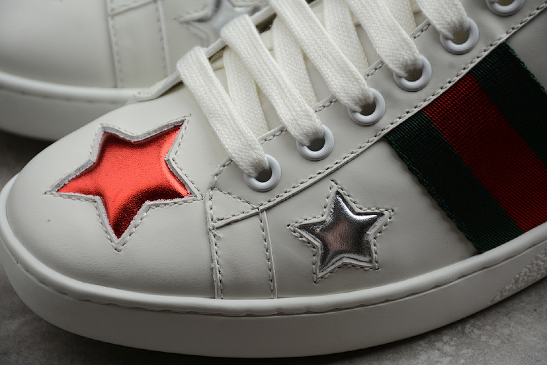 Gucci [GU*CCI ACE EMBROIDERED LOW-TOP SNEAKER WHITE/BLUE/RED]-[WOMAN:35-39]-[MAN:40-44] - Image 9