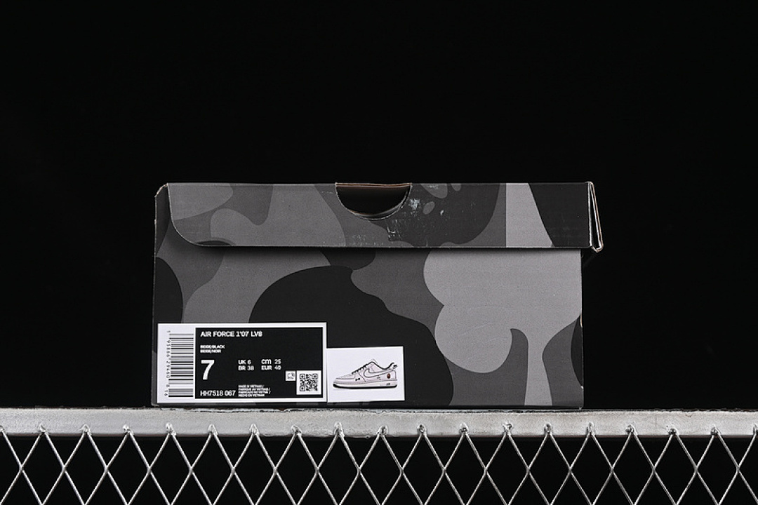Nike [HH7518-067]-[AIR FORCE 1 07 LOW BAPE WHITE/BLACK]-[WOMAN:36-39]-[MAN:40-45] - Image 11