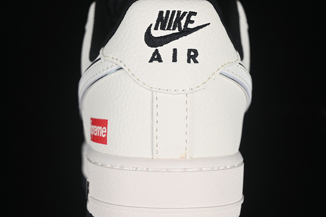 Nike [HH7518-056]-[AIR FORCE 1 07 LOW SUPREME WHITE/BLACK]-[WOMAN:36-39]-[MAN:40-45] - Image 7