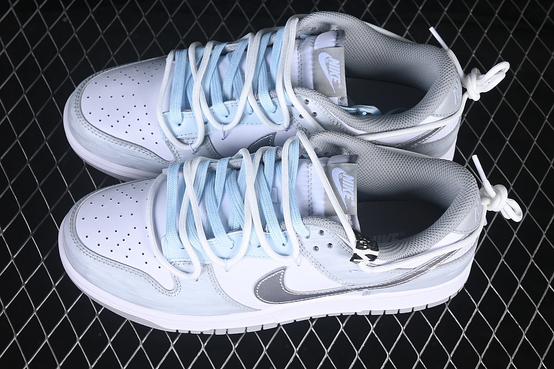 Unbranded [HF5441-105]-[DUNK LOW LACE UP CASUAL SNEAKERS SKY BLUE/SILVER/WHITE]-[MAN:40-46] - Image 10