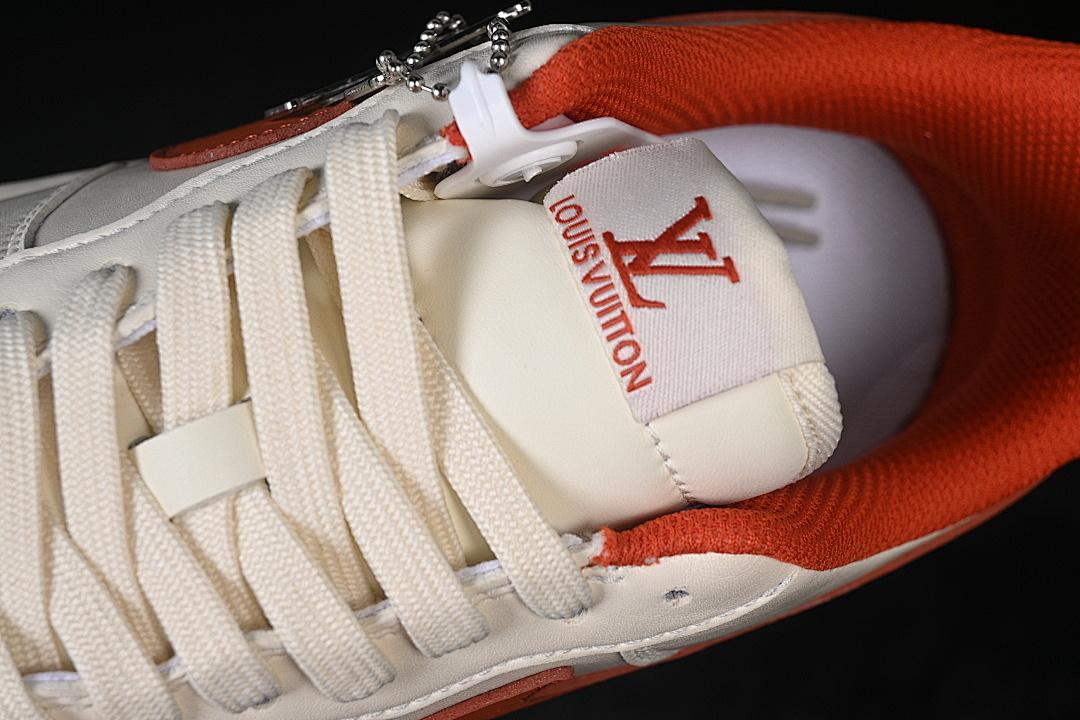 Nike [NH0601-588]-[AIR FORCE 1 07 LOW CASUAL SNEAKERS RED/BEIGE]-[WOMAN:36-39]-[MAN:40-45] - Image 8