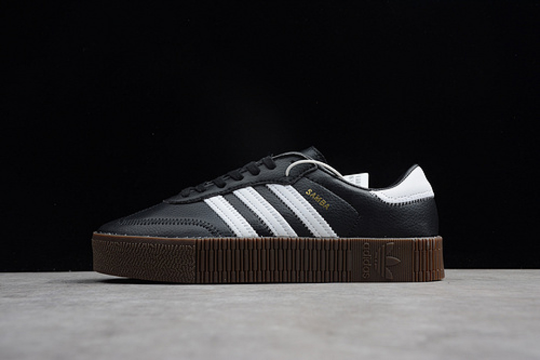 Adidas Adidas SAMBAROSE LEATHER CORE BLACK WHITE GUM 5 · B28156, photo 1