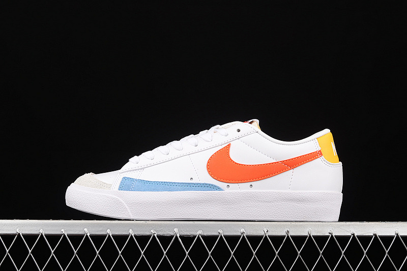 Nike BLAZER LOW 77 VINTAGE WHITE/ORANGE/LIGHT BLUE · DC4769-105, photo 1