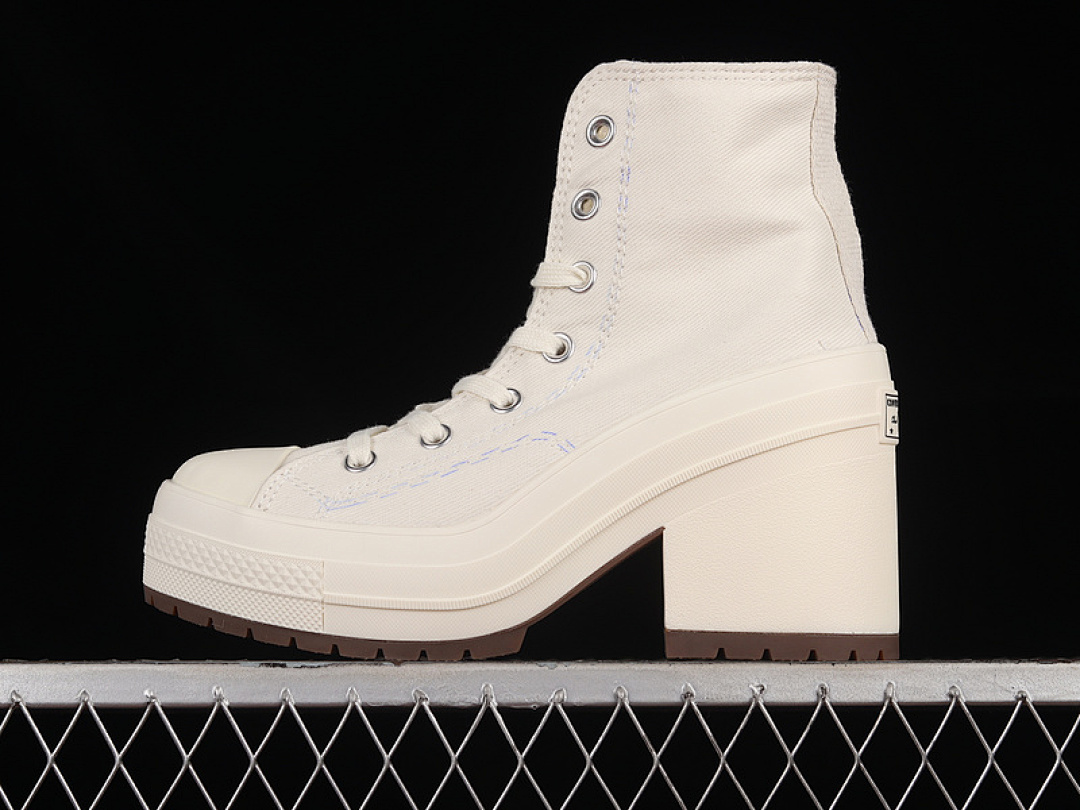 Converse [A05348C]-[CHUCK 70 HIGH DE LUXE HEEL EGRET/EGRET/BLACK]-[WOMAN:35-40], photo 1