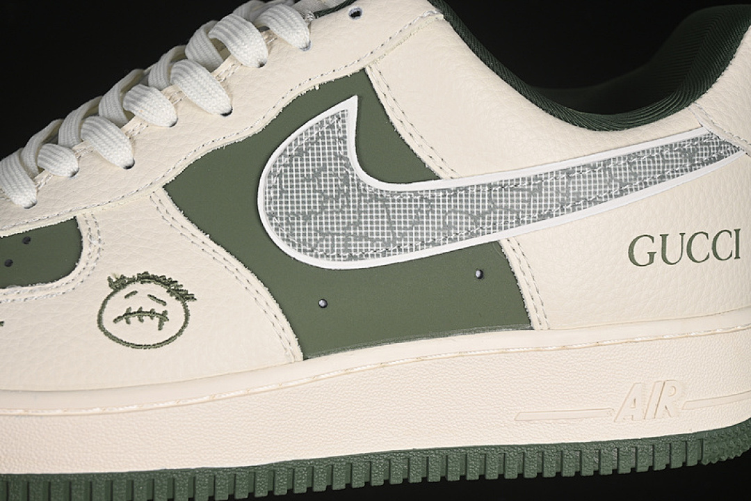 Nike [KK1988-095]-[AIR FORCE 1 07 LOW WHITE/GREY/GREEN]-[WOMAN:36-39]-[MAN:40-45] - Image 8