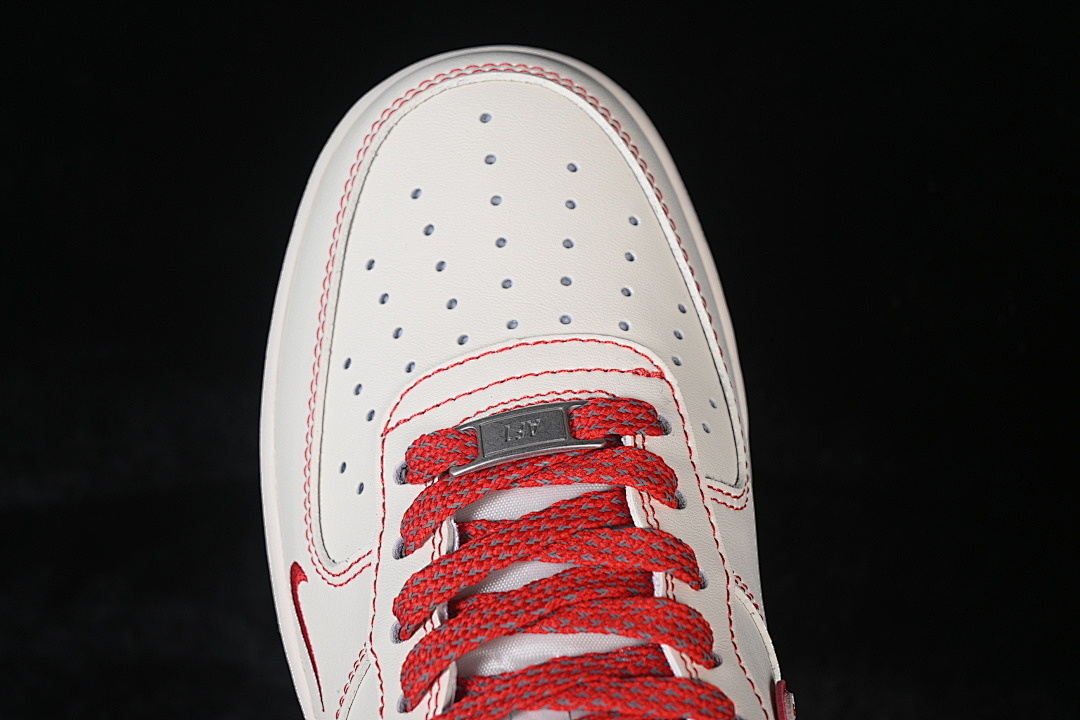 Nike [SM6668-132]-[AIR FORCE 1 07 LOW WHITE/RED/WHITE]-[WOMAN:36-39]-[MAN:40-45] - Image 10