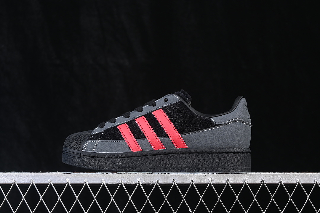 Adidas SUPERSTAR II SHELL TOE CASUAL SNEAKERS DARK GRAY/GREY · HP7188, photo 1