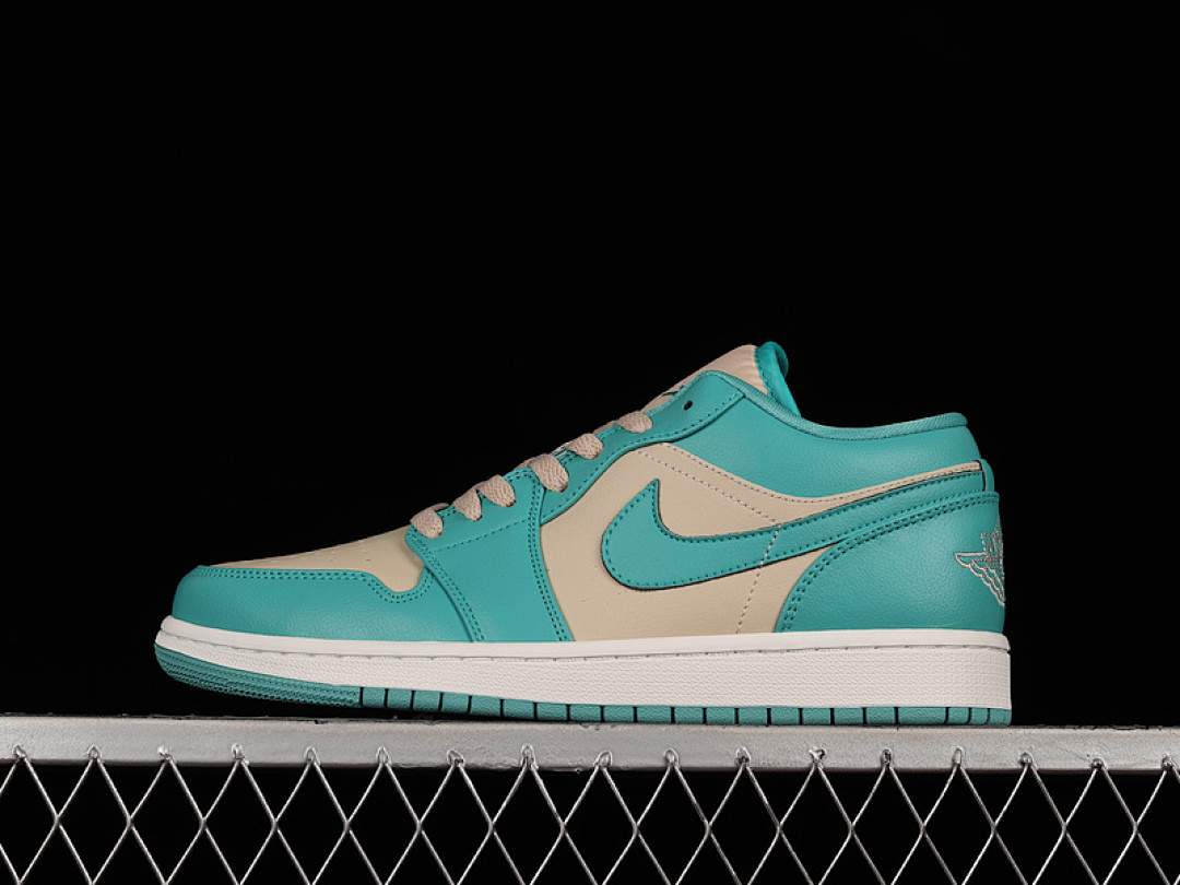 Jordan [DC0774-131]-[AIR JORDAN 1 LOW TROPICAL TEAL/SANDY BEIGE]-[WOMAN:36-39]-[MAN:40-46], photo 1