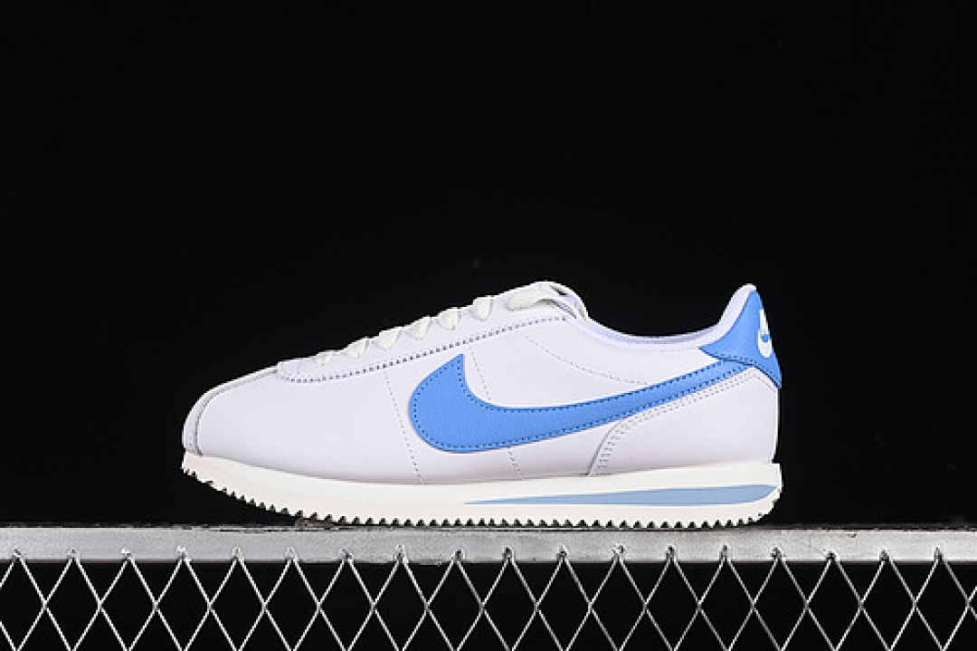 CLASSIC CORTEZ LEATHER WHITE/UNIVERSITY BLUE/SAIL/TEAM ORANGE · DN1791-102, photo 1