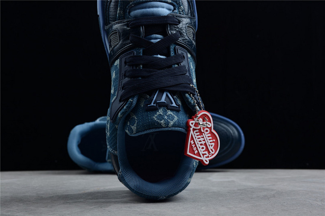Louis Vuitton [L*V TRAIL SNEAKERS BLACK/BLACK/NAVY BLUE]-[MAN:38-45] - Image 11