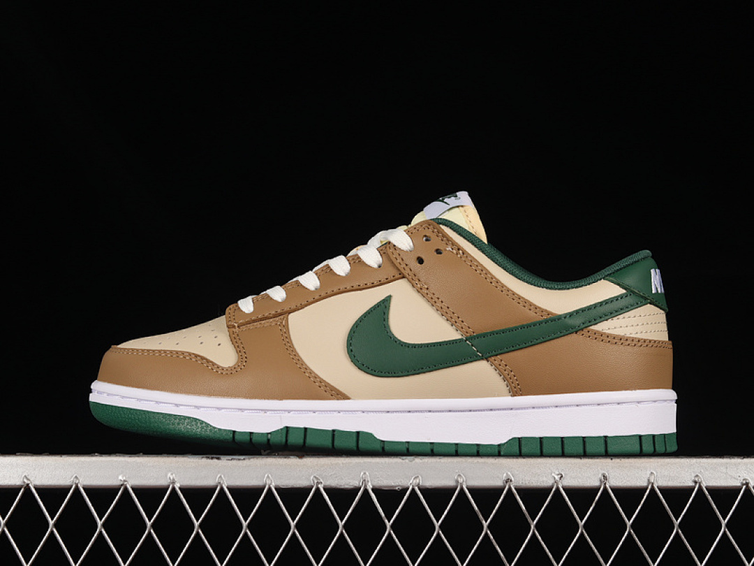 Unbranded [FB7160-231]-[DUNK LOW RATTAN BROWN/CANYON GREEN/SAIL/WHITE/DEEP DRIFTWOOD (BROWN]), photo 1