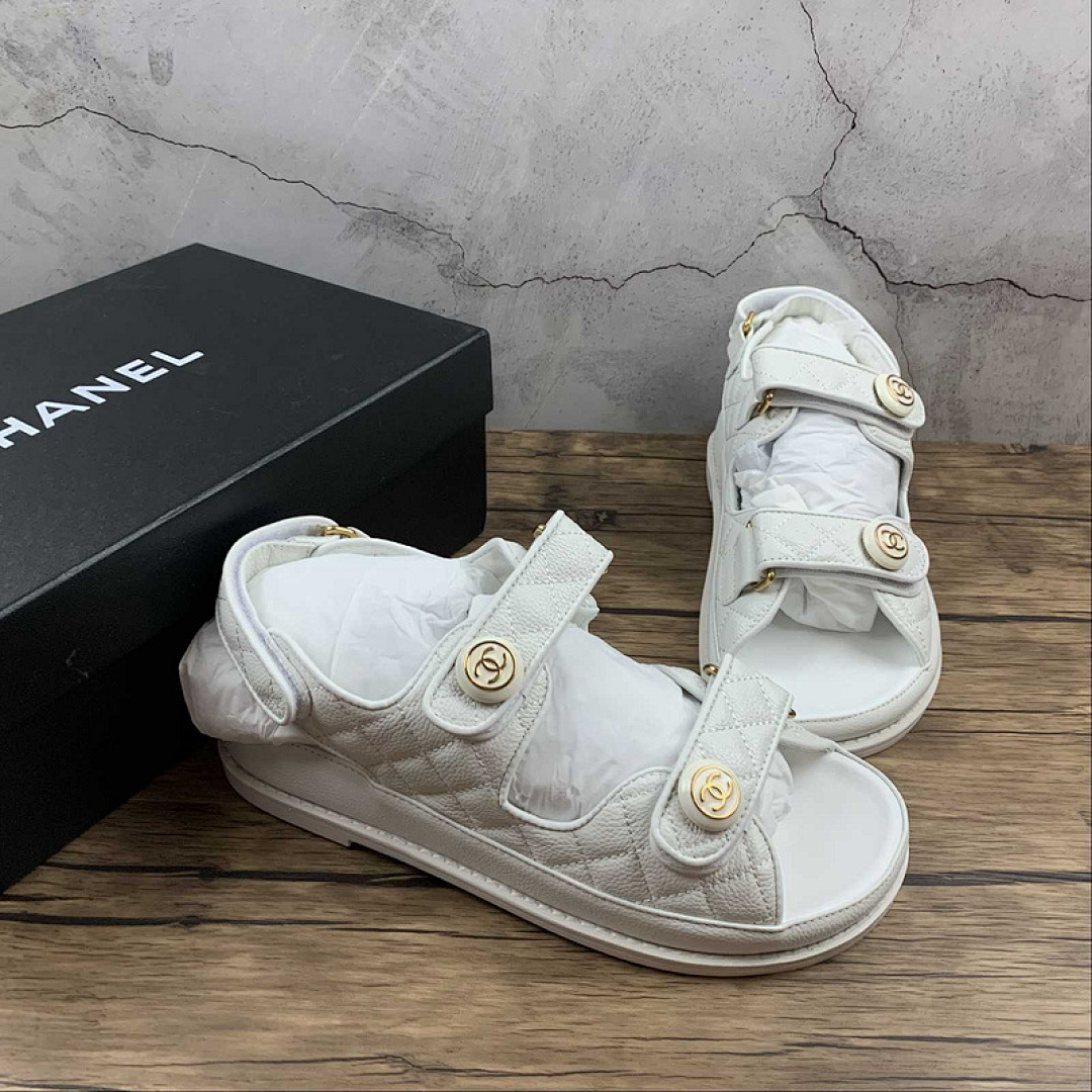 Chanel Chanel [ SANDALS WHITE/BLACK/WINE RED]-[WOMAN:35-40], photo 1