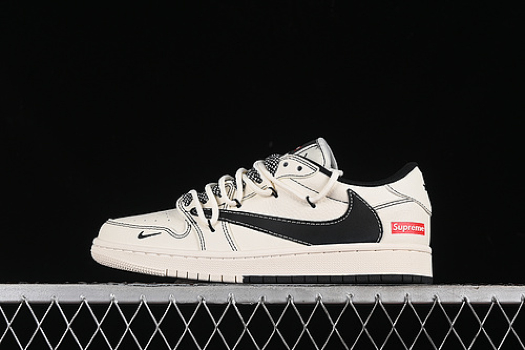 Jordan [SJ0086-134]-[TRAVIS SCOTT X FRAGMENT DESIGN AIR JORDAN 1 LOW OG SP WHITE/BLACK]-[36-45], photo 1