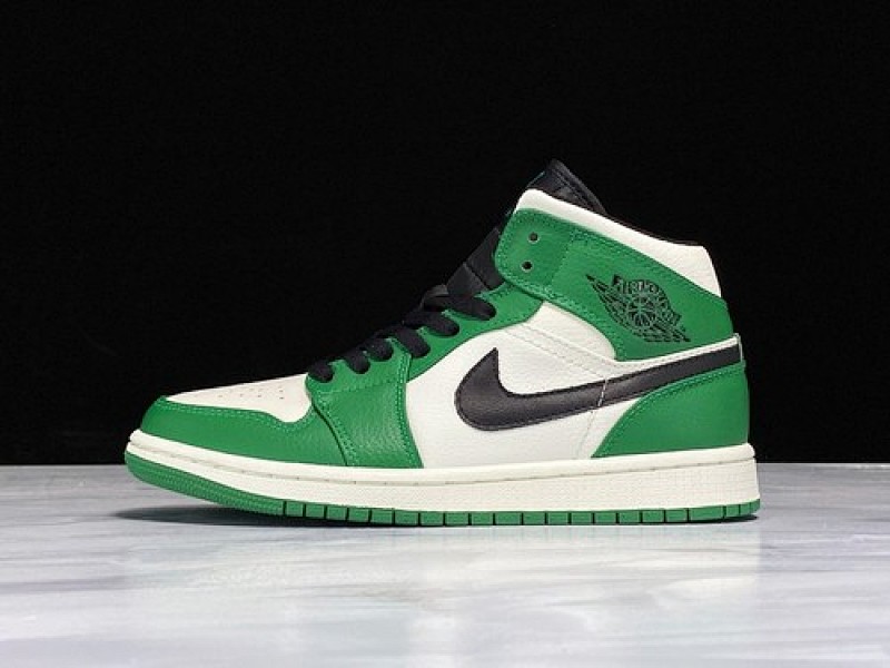 Jordan AIR Jordan 1 MID PINE GREEN/SAIL-BLACK · 852542-301, photo 1