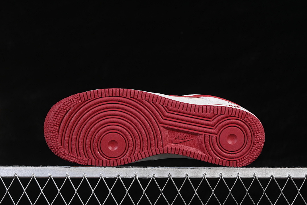 Nike [JP2026-133]-[AIR FORCE 1 07 LOW CASUAL SNEAKERS BEIGE/WHITE/RED]-[WOMAN:36-39]-[MAN:40-45] - Image 15