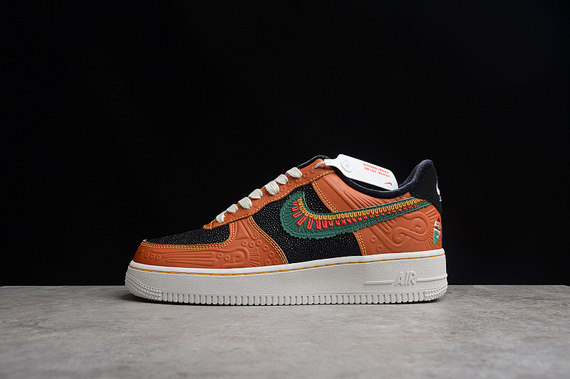 Nike Nike AIR FORCE 1 LOW 07 LX SIEMPRE FAMILIA SPORT SPICE/GREEN NOISE/BLACK · DO2157-816, photo 1