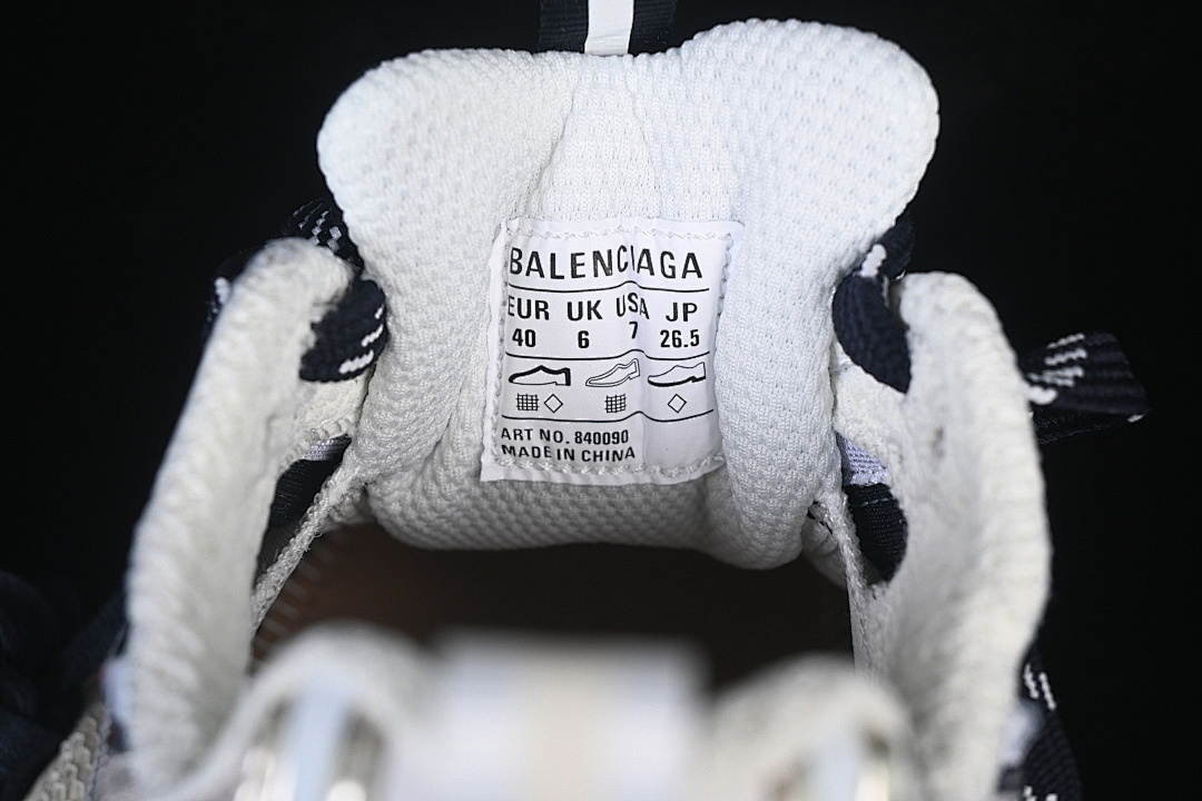 Balenciaga [W3XSG9161]-[BALENCIAGA 3XL SPLIT LOGO BLACK/BEIGE/SILVER/GREY]-[WOMAN:35-39]-[MAN:40-46] - Image 6