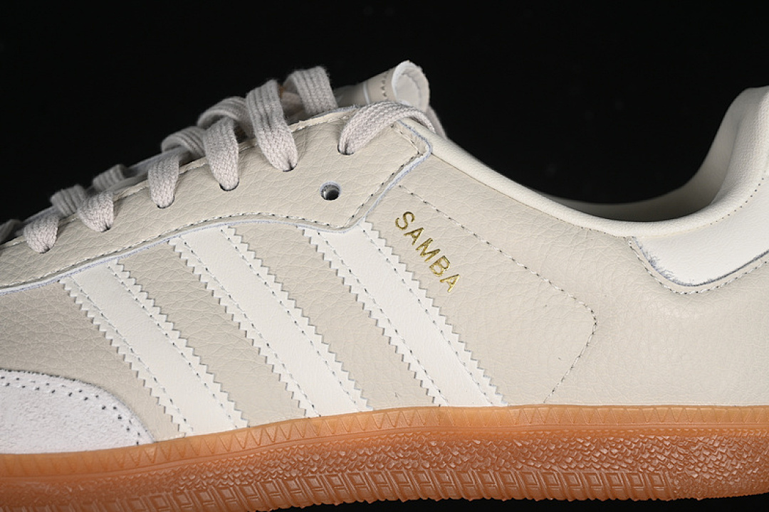 Adidas [IE7013]-[SAMBA VEGAN ALUMINIUM/CHALK WHITE/WONDER BEIGE]-[WOMAN:36-39]-[MAN:40-45] - Image 8